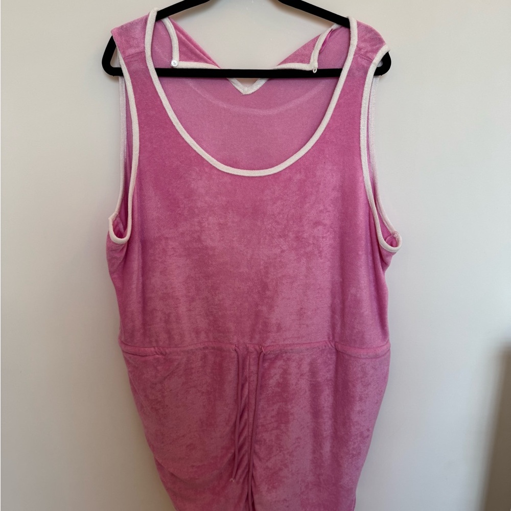 Pink Lily Soft Pink Terry Swim Coverup